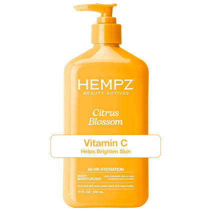 Hempz Lotion Corporelle Citrus Blossom 558g vue avant avec étiquette