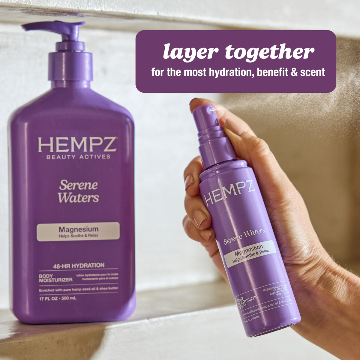 Hempz Spray Corporel Magnésium 100ml près de produits de beauté