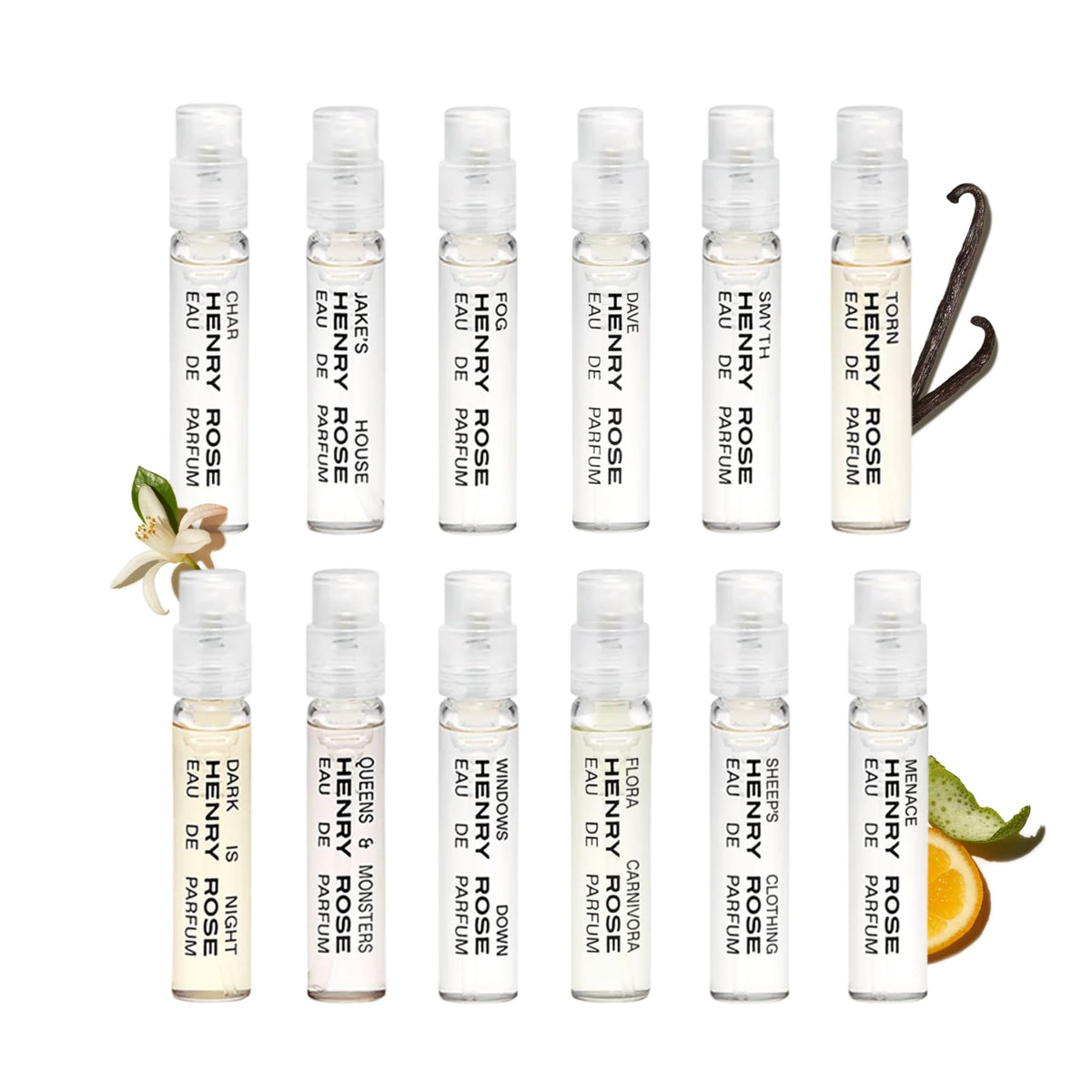 Henry Rose Ensemble Découverte Complet 12 Parfums miniatures