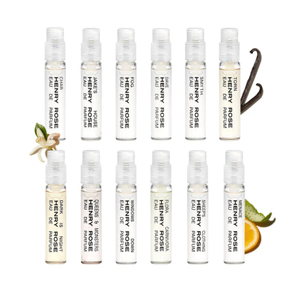 Henry Rose Ensemble Découverte Complet 12 Parfums miniatures