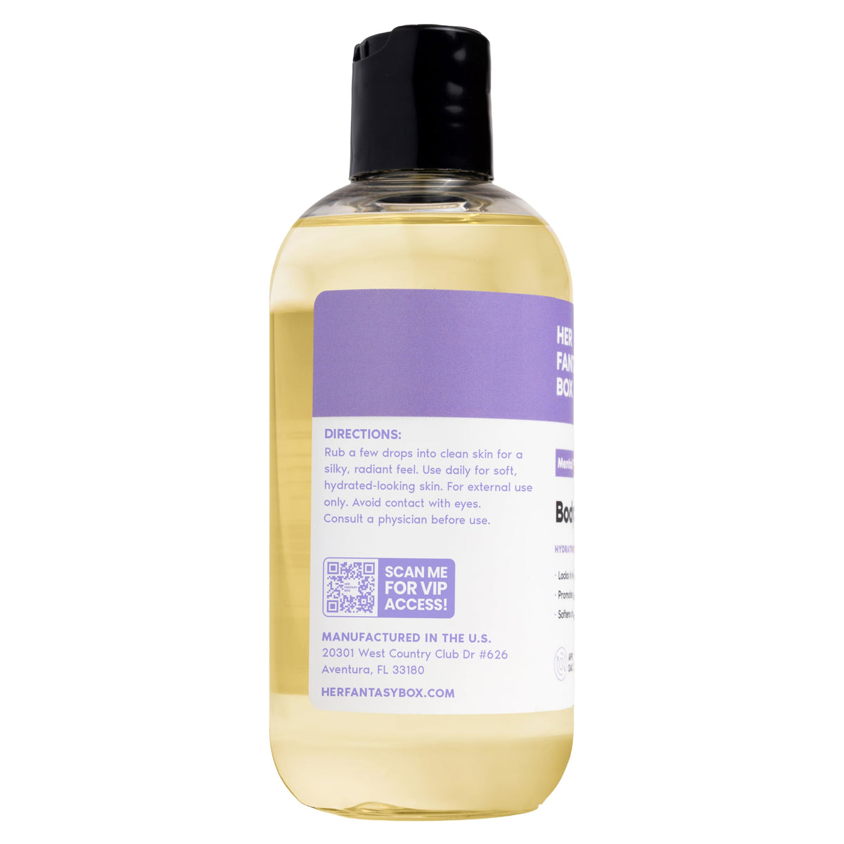 Her Fantasy Box Body Splash 259g dans un cadre de salle de bain
