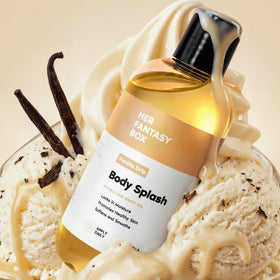 Her Fantasy Box Body Splash Vanille Drip bouteille avec étiquette