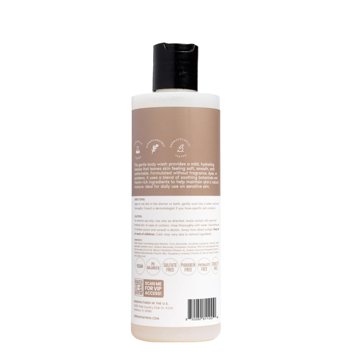 Her Fantasy Box Gel Douche Apaisant 272g sur un fond neutre