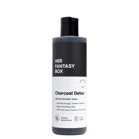 Her Fantasy Box Gel Douche Exfoliant Charbon Actif 237ml, vue avant