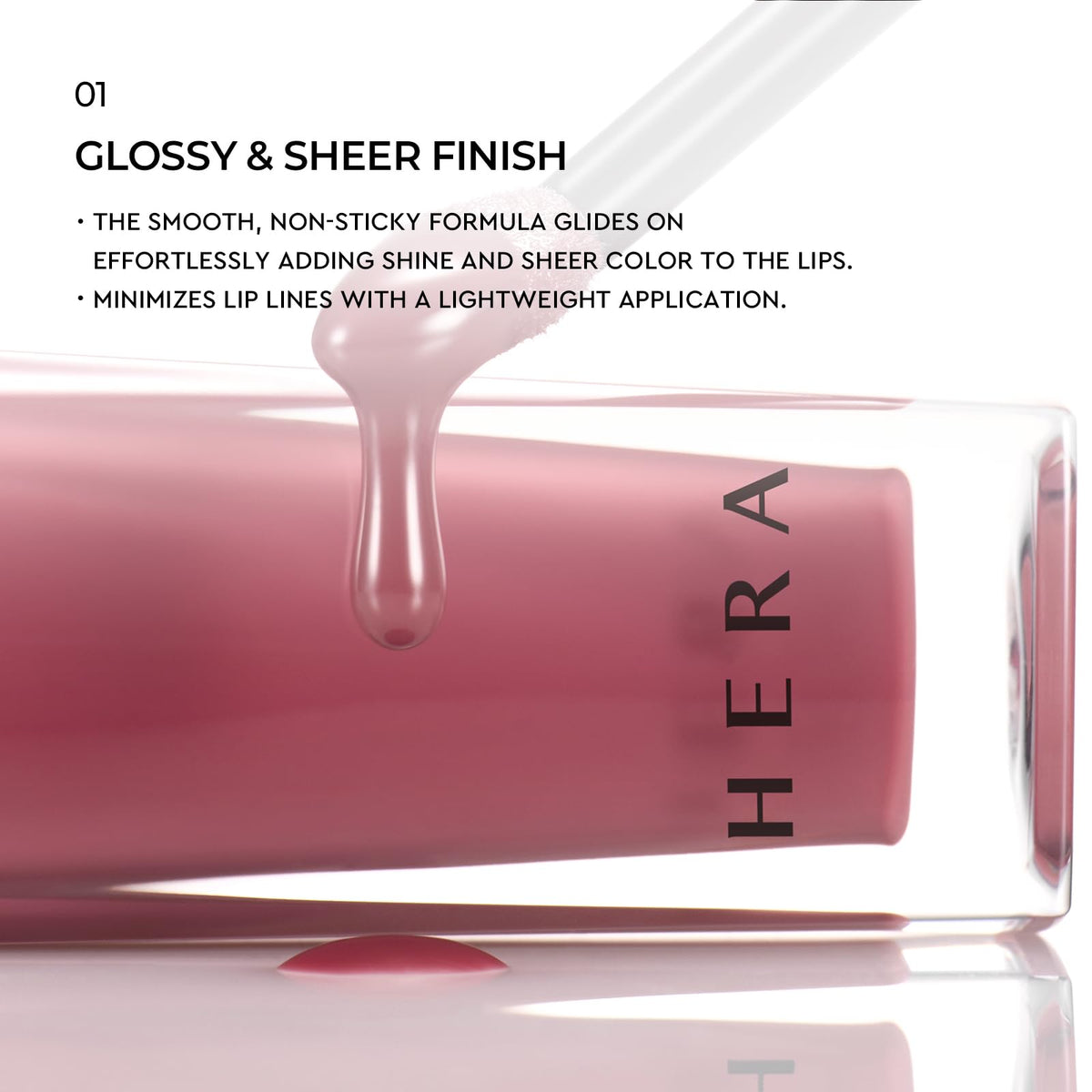 HERA Gloss à Lèvres Sensuel #325 Sunkissed ambiance lifestyle sur table