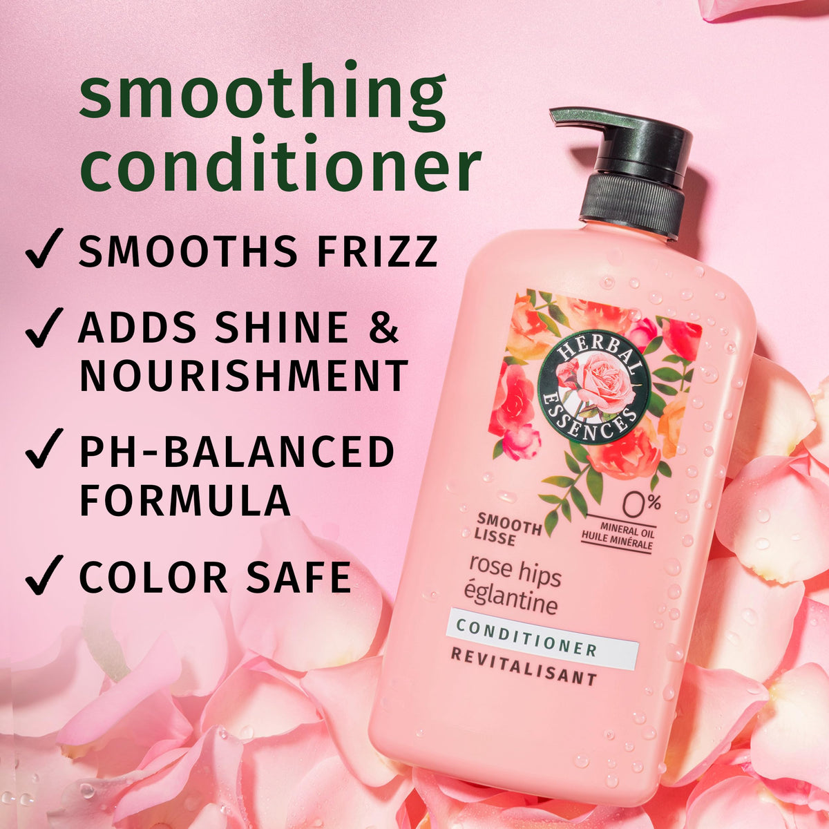 Herbal Essences Après-shampooing Smooth avec extrait de jojoba
