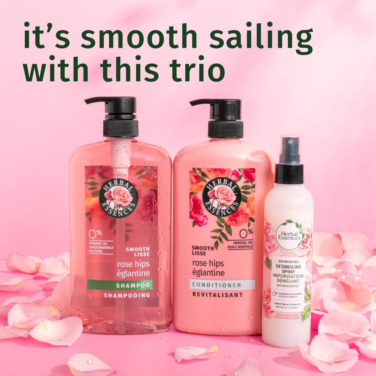 Herbal Essences Après-shampooing Smooth collection complète