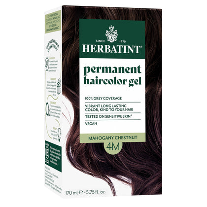 Herbatint 4M Châtaigne Acajou teinture cheveux 240g vue avant