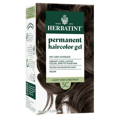 Herbatint 5C Châtaigne Clair Cendre avant application