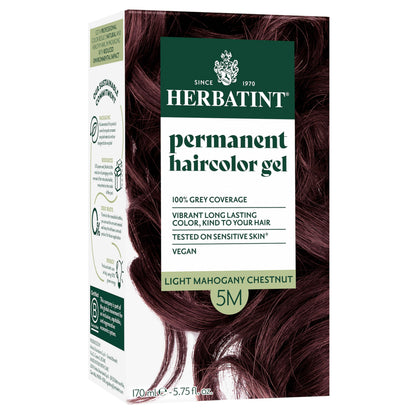 Herbatint 5M Châtaigne Clair teinture capillaire vue avant