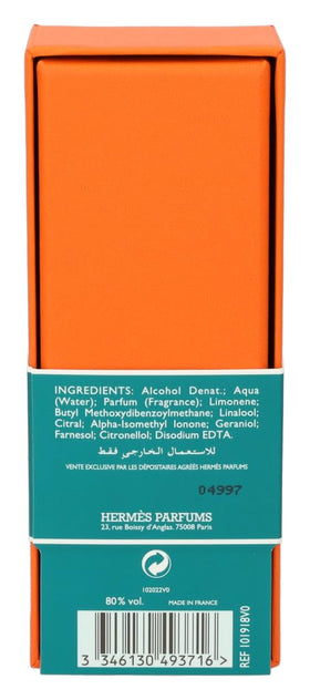 Hermès Eau D'Orange Verte flacon de 50ml avec bouchon