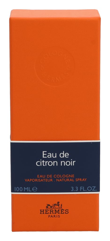 Hermès Eau De Citron Noir flacon sur fond neutre