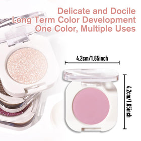 HHLTOH Fard à Paupières Mat Orange Pêche 18g dans un cadre de maquillage