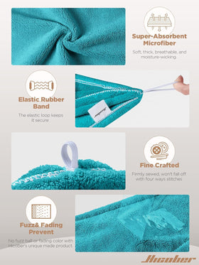 Hicober Serviette Cheveux Microfibre en utilisation à la maison