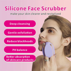 HIEERBUS brosse de nettoyage en silicone avec poignée ergonomique