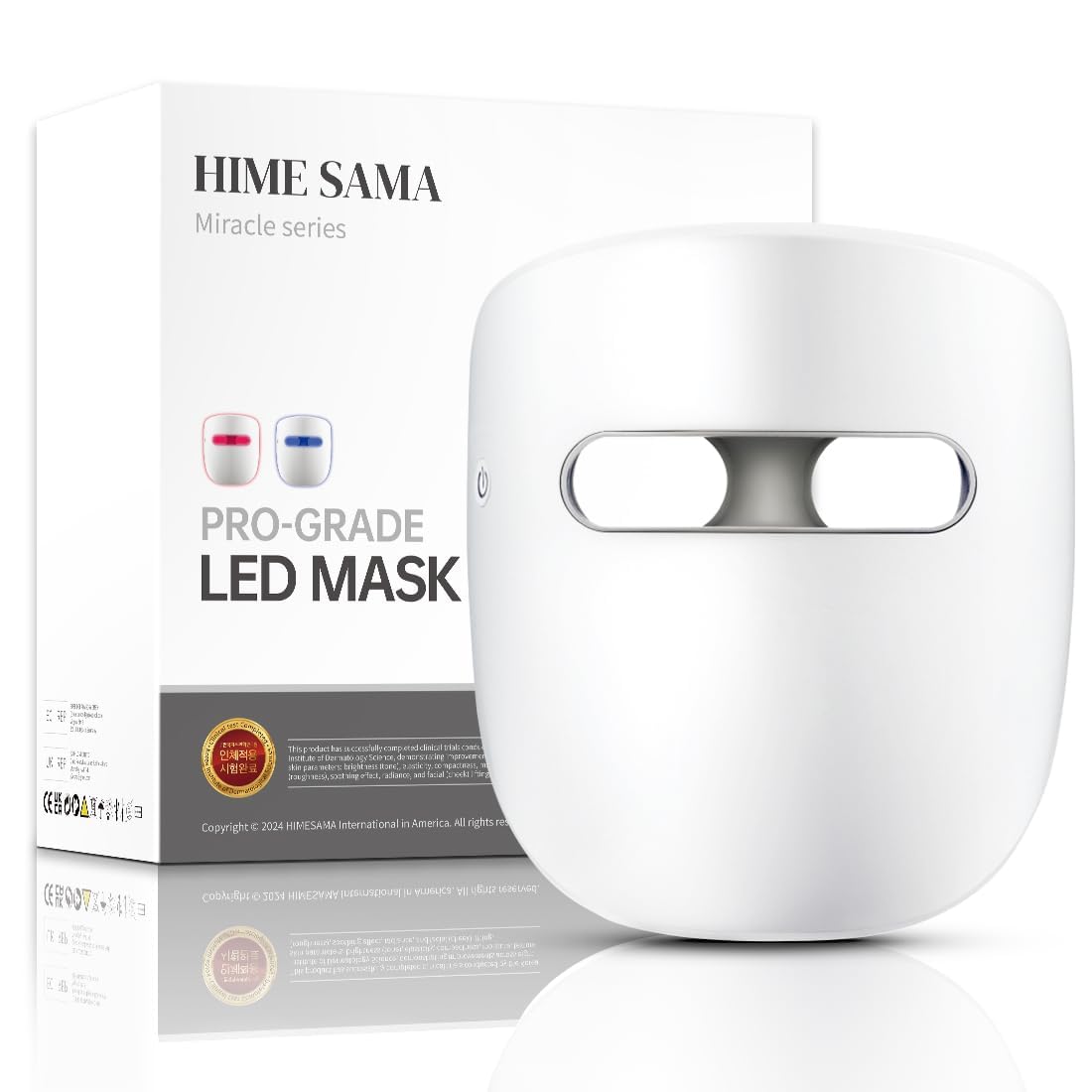 HIME SAMA Masque LED Visage avec affichage avant