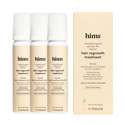 HIMS & HERS Traitement de Regrowth Capillaire Minoxidil 5% vue avant