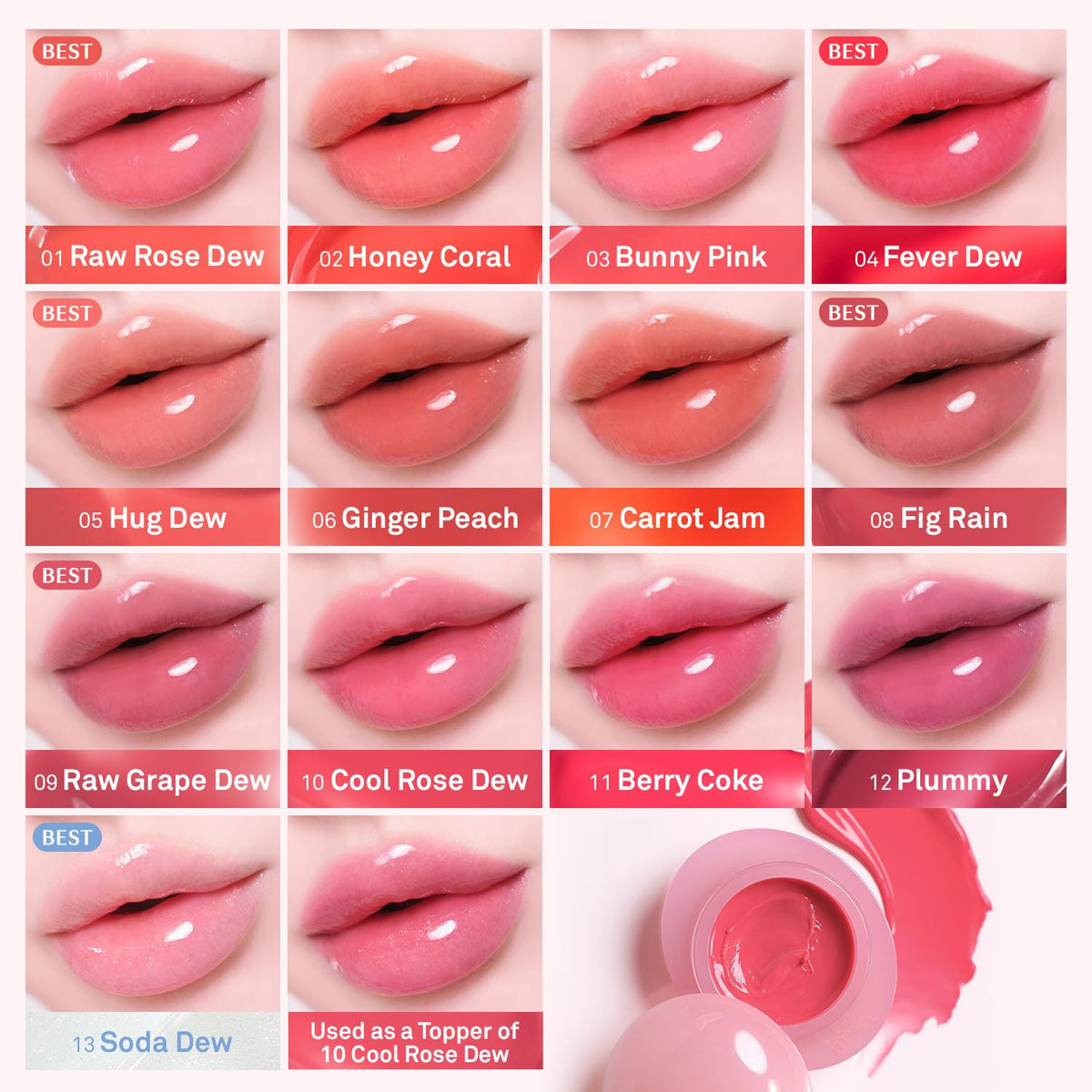 HINCE Raw Glow Dewy Ball GINGER PEACH avec son emballage