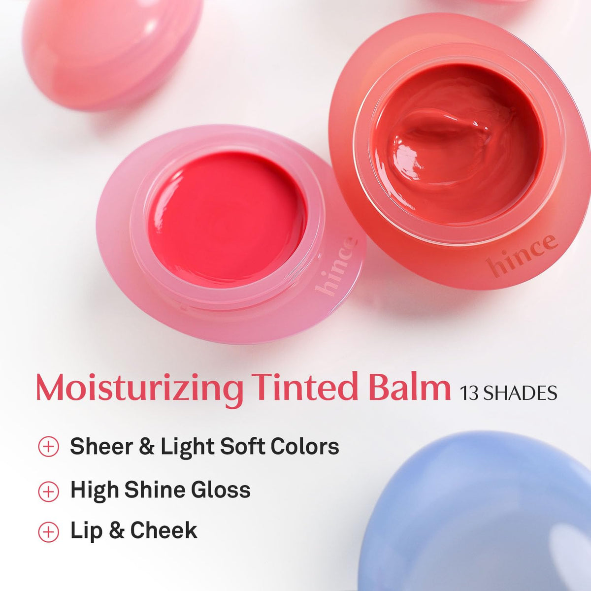 HINCE Raw Glow Dewy Ball GINGER PEACH en situation sur un bureau
