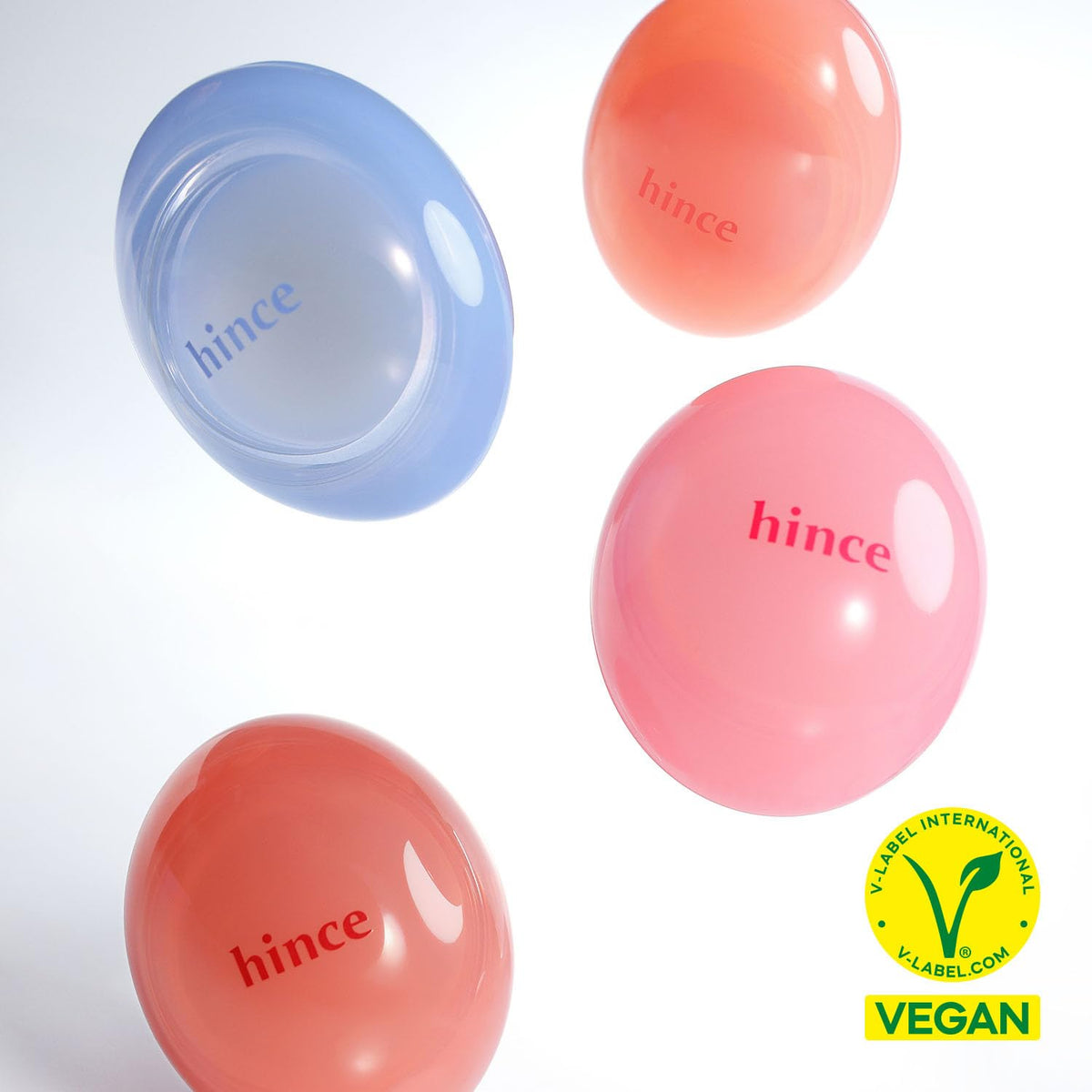 HINCE Raw Glow Dewy Ball GINGER PEACH ouverte montrant la texture