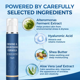 Hlonns crème de nuit application sur peau
