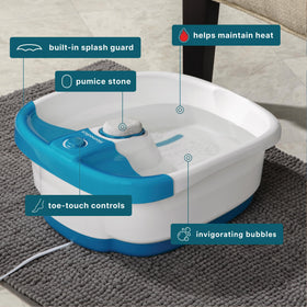 Homedics Spa de Pieds Bubble Mate avec contrôle au pied