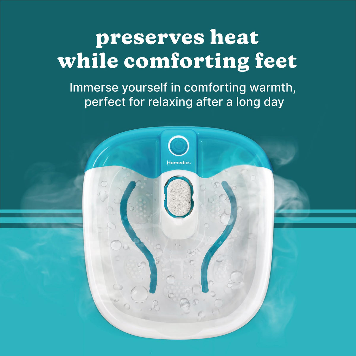 Homedics Spa de Pieds Bubble Mate vue de côté