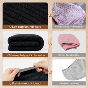 HOMEXCEL serviettes en microfibre pour cheveux, en utilisation dans un salon