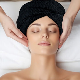 HOMEXCEL serviettes en microfibre pour cheveux, ensemble dans leur emballage