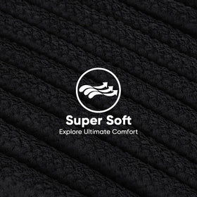 HOMEXCEL serviettes en microfibre pour cheveux, vue de l'arrière