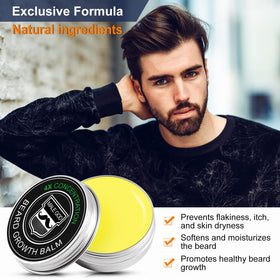 Homme utilisant le kit de barbe MALE GOD