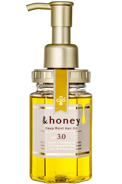 & Honey Huile Capillaire Hydratante vue avant avec étiquette
