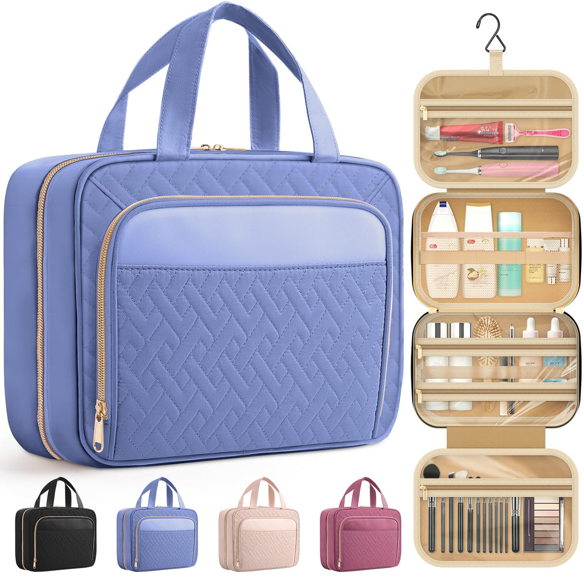 HOTOR sac de voyage suspendu Aegean-Blue vue avant