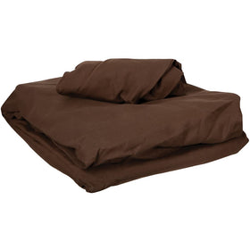 Housse de repose-tête ForPro en microfibre, couleur chocolat