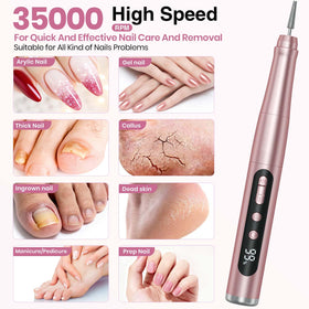 Hoxida perceuse à ongles avec câble de chargement Type-C
