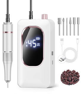 Hoxida perceuse à ongles électrique vue de face avec affichage LCD