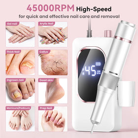 Hoxida perceuse à ongles en situation d'utilisation sur des ongles