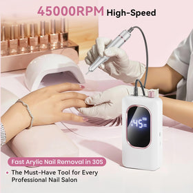 Hoxida perceuse à ongles portable avec son support pratique