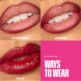Huda Lip Contour Stain Lip Tint hand holding