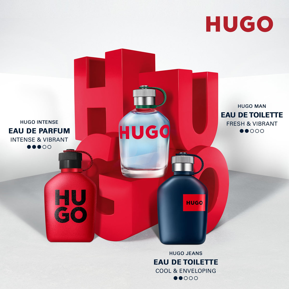 Hugo Boss Hugo Man Eau de Toilette 250g sur une table