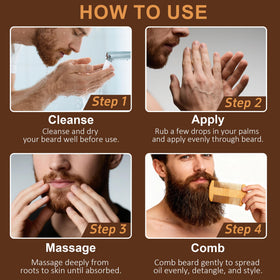 Huile à barbe à l'orange XIKEZAN en flacon