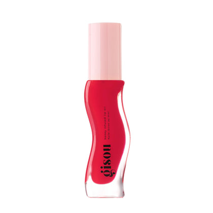 Huile à Lèvres Infusée au Miel Gisou 8 ml - Sorbet Fraise vue de face