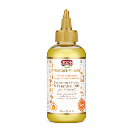 Huile Cheveux 5 Essentielles African Pride, vue de face, 120g