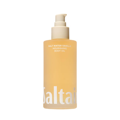 Huile corporelle Saltair 4 fl oz vue de face avec étiquette