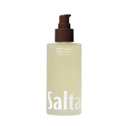 Huile corporelle Saltair 4 fl oz vue de face avec étiquette