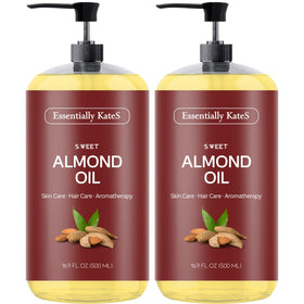 Huile d'Amande Douce Essentially KateS 1000 ml vue de face