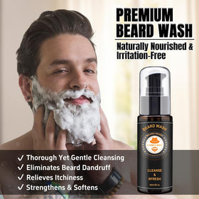 Huile de barbe au parfum d'orange douce et de bois de santal