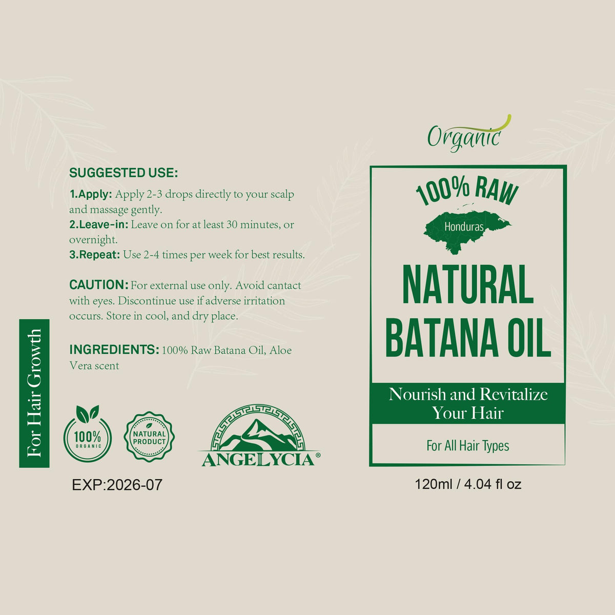 Huile de Batana ANGELYCIA dans un cadre naturel