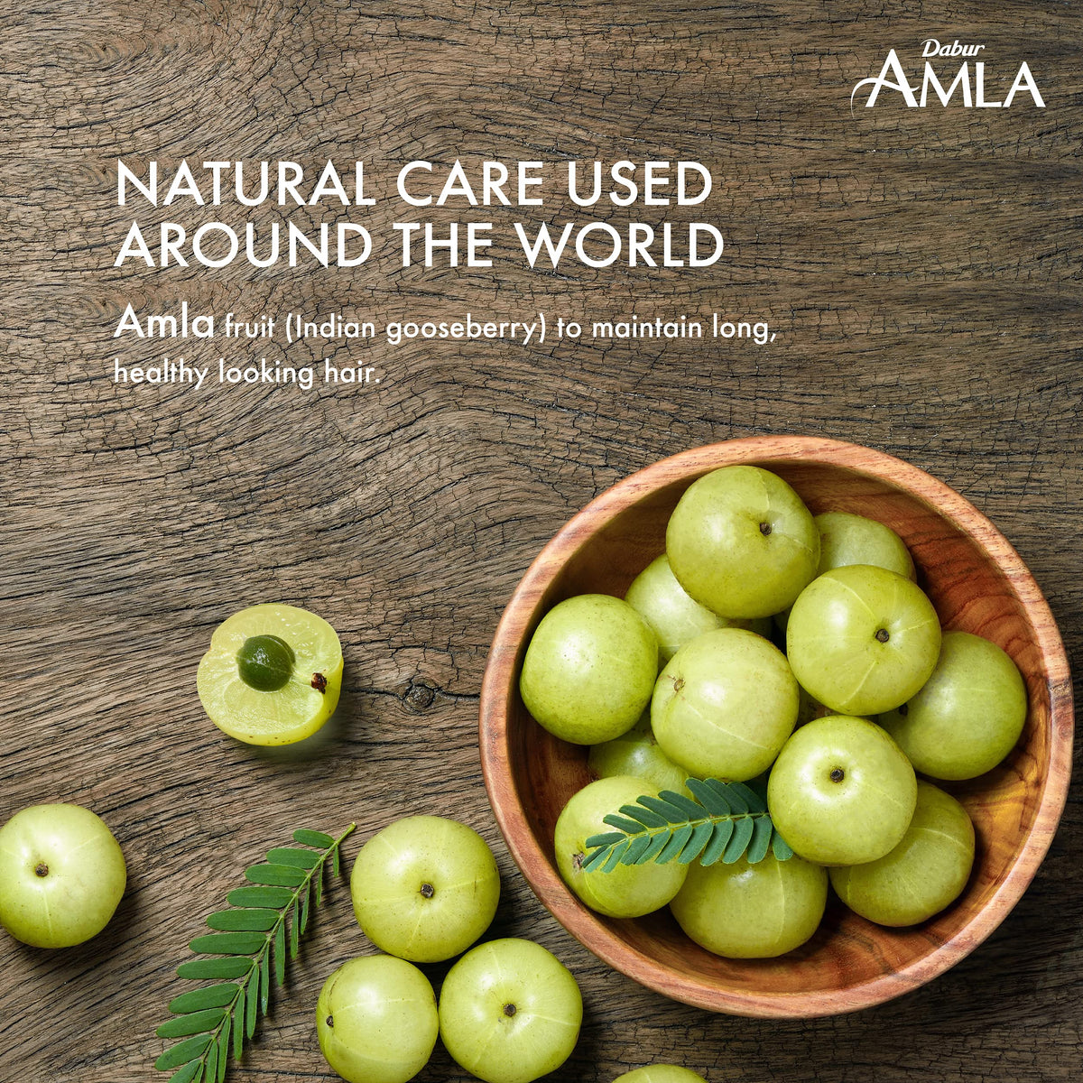 Huile de cheveux Amla Dabur dans un cadre de salle de bain
