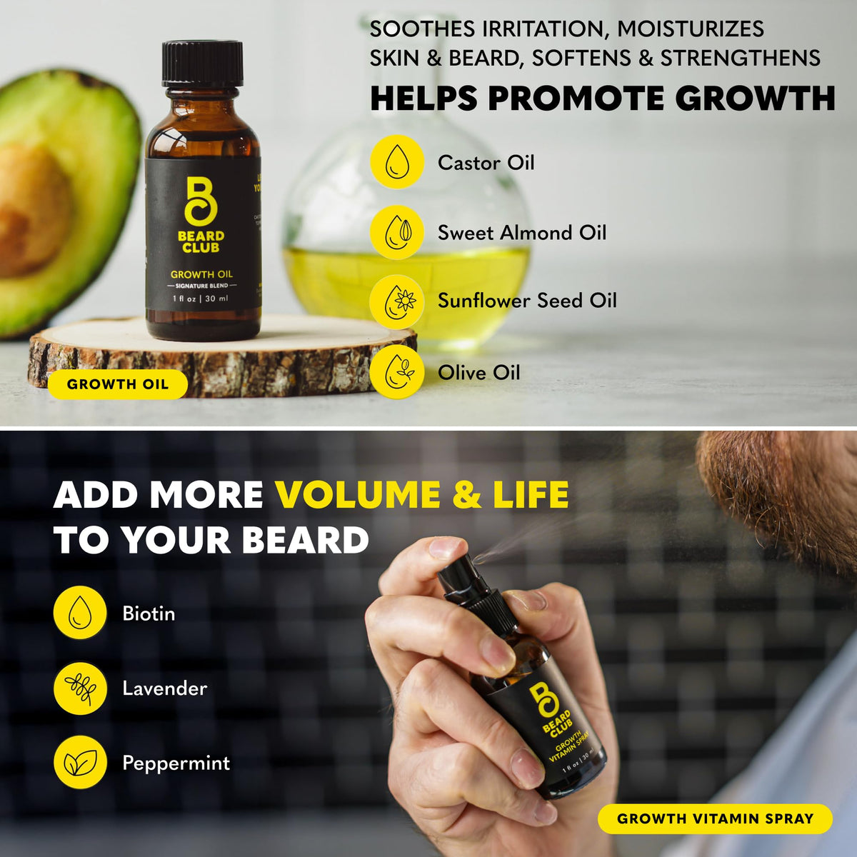 Huile de Croissance pour Barbe The Beard Club